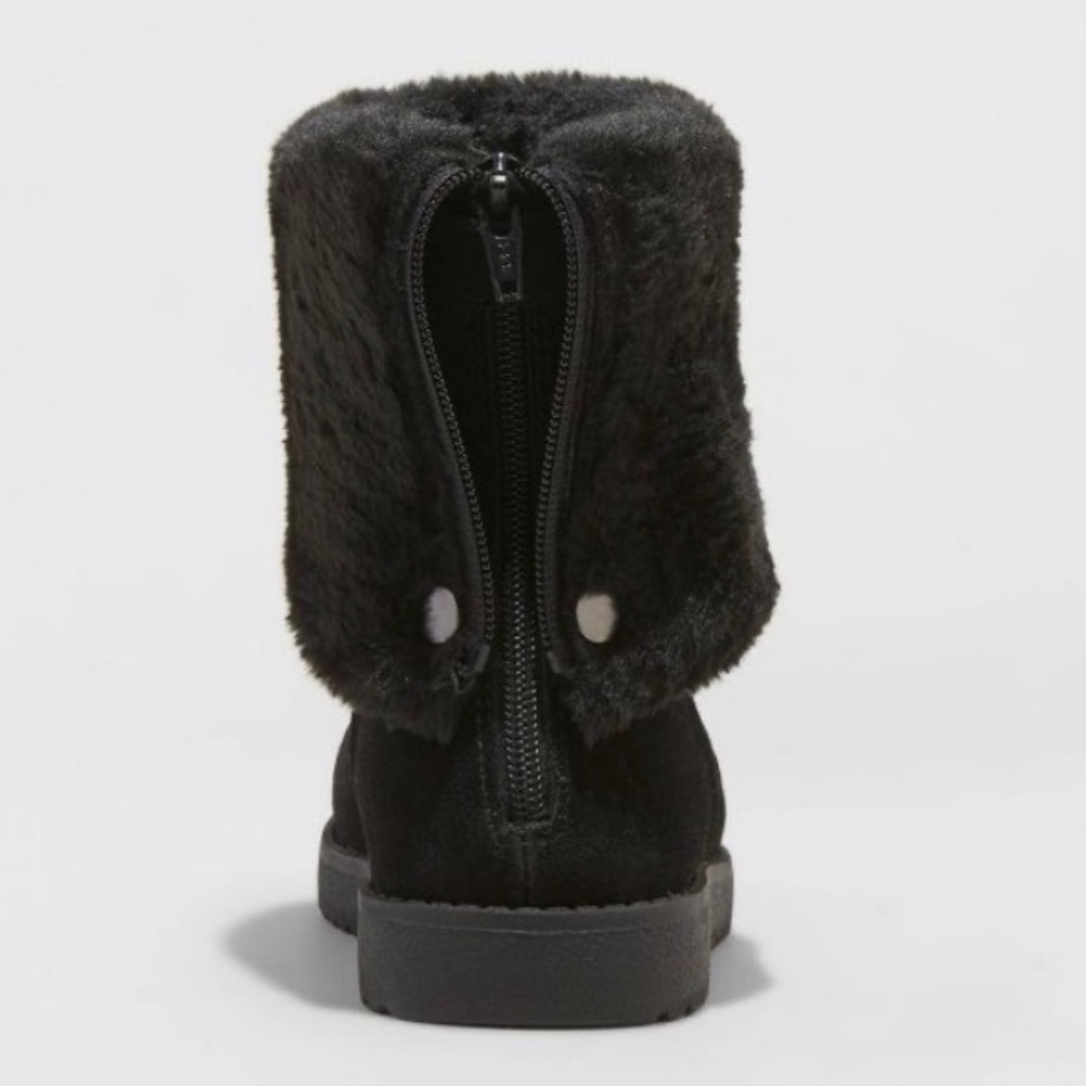 Universal Thread Black Bela Suede Cuff Boots, NWT - Picture 4 of 4